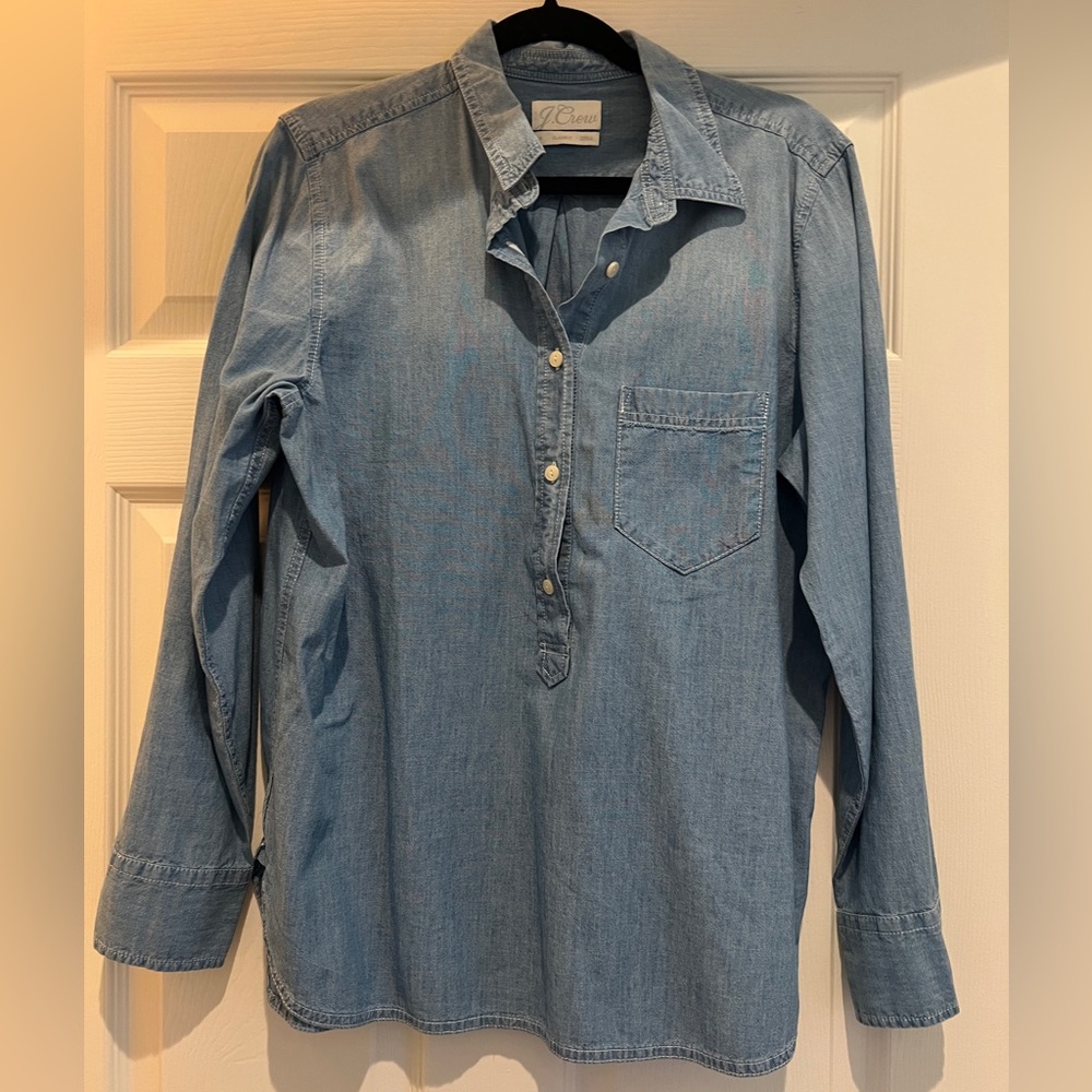 Jcrew Denim Popover